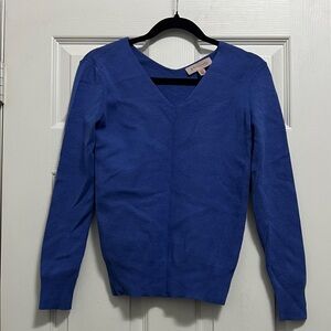 Philosophy blue V-Neck Sweater